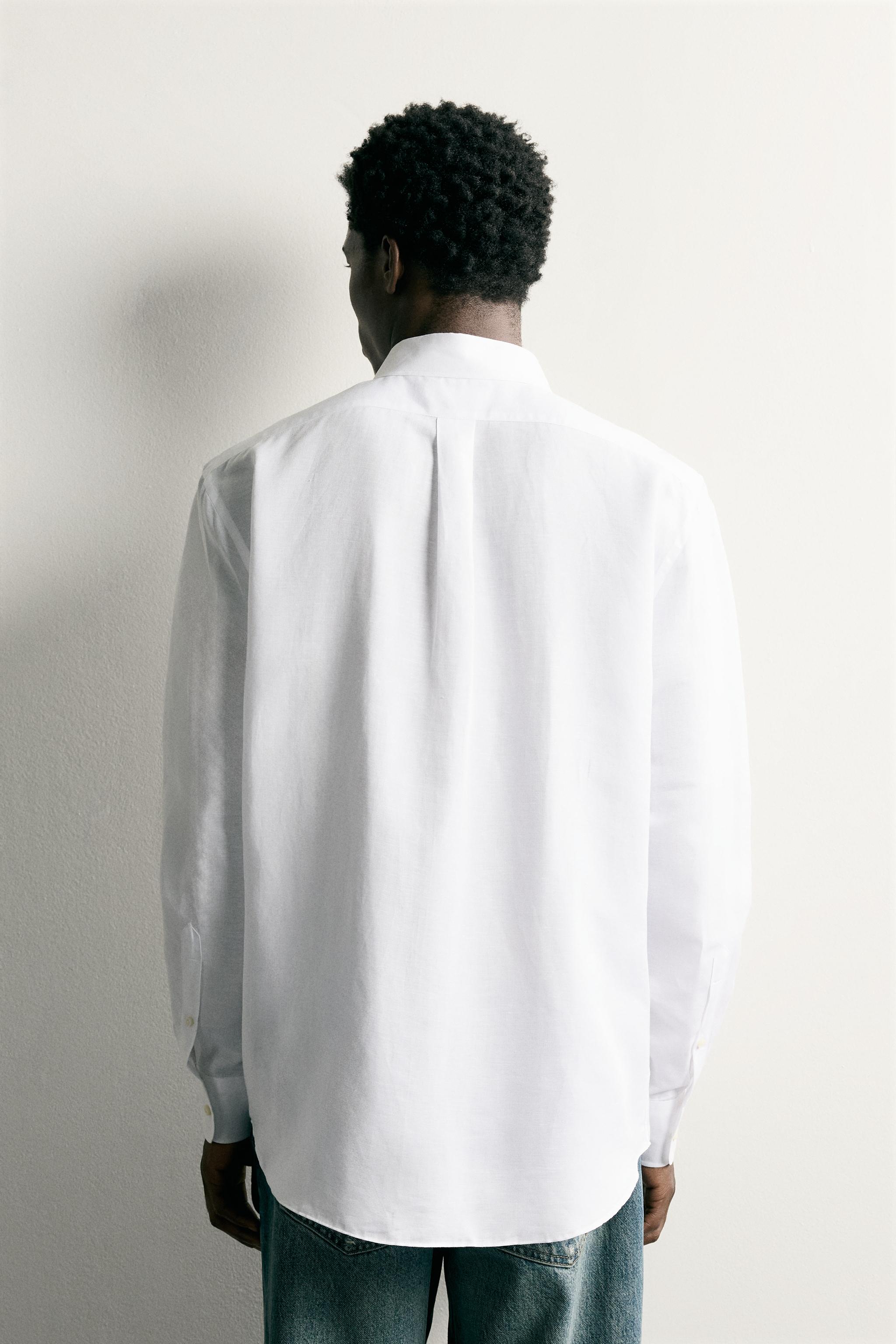 COTTON-LINEN REGULAR FIT SHIRT